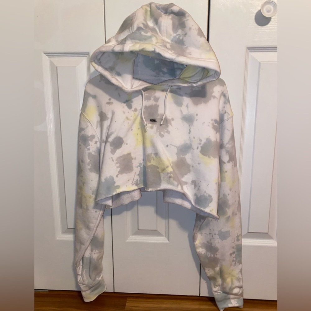 Tie Dye Cropped Vans Hoodie